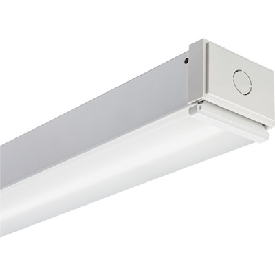 CLX L48 4000LM SEF FDL MVOLT GZ10 40K 80CRI WH CLX Rectangular Standard Efficiency Linear Strip Light Fixture, LED Lamp, 27.58 W Fixture, 120 to 277 V AC, High Gloss Baked White Polyester Housing