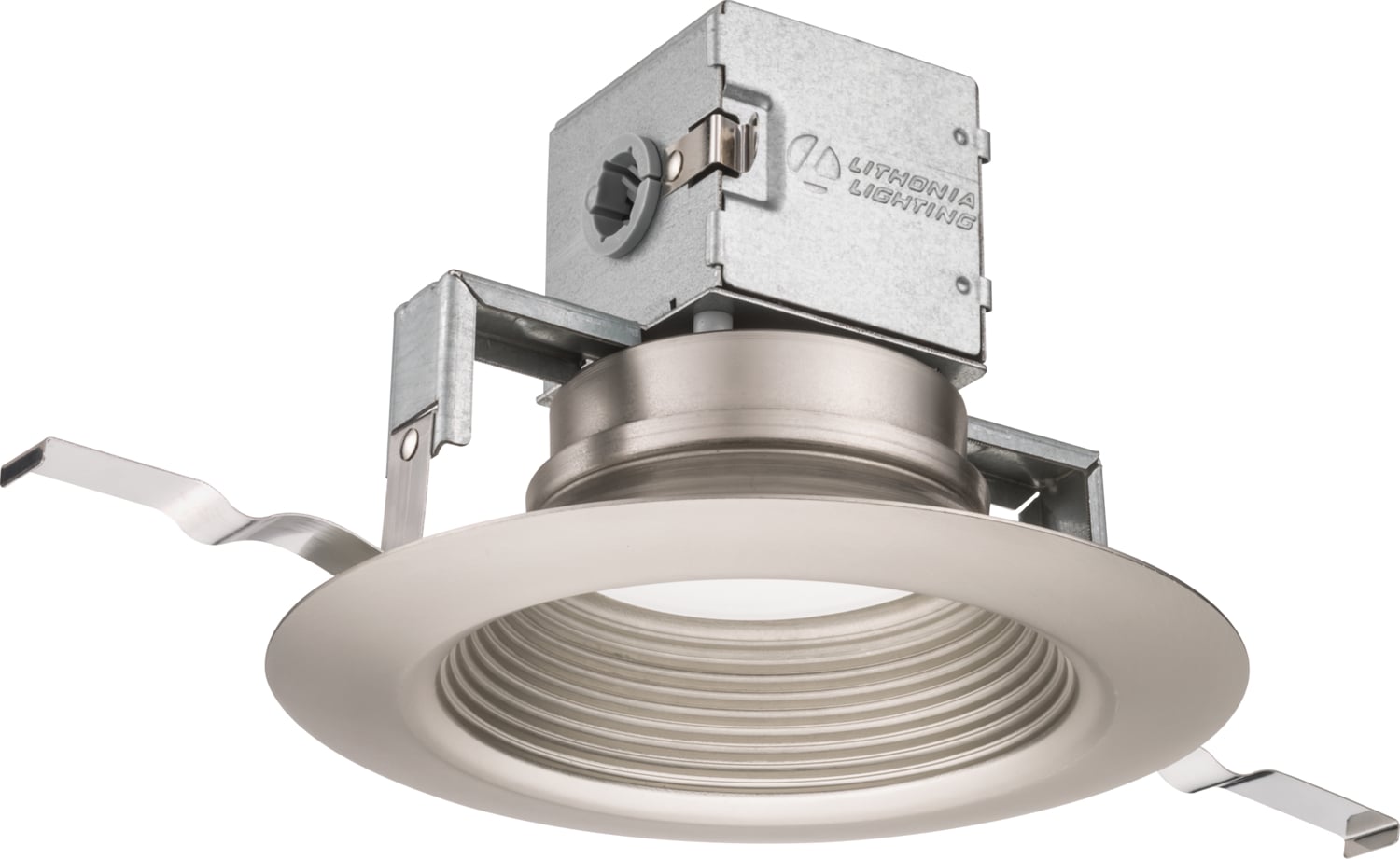 6JBK RD 40K 90CRI BN M6 Dimmable Direct Wire Round Recessed Downlight, LED Lamp, 6-1/2 in Ceiling Opening, 120 VAC, Steel Housing