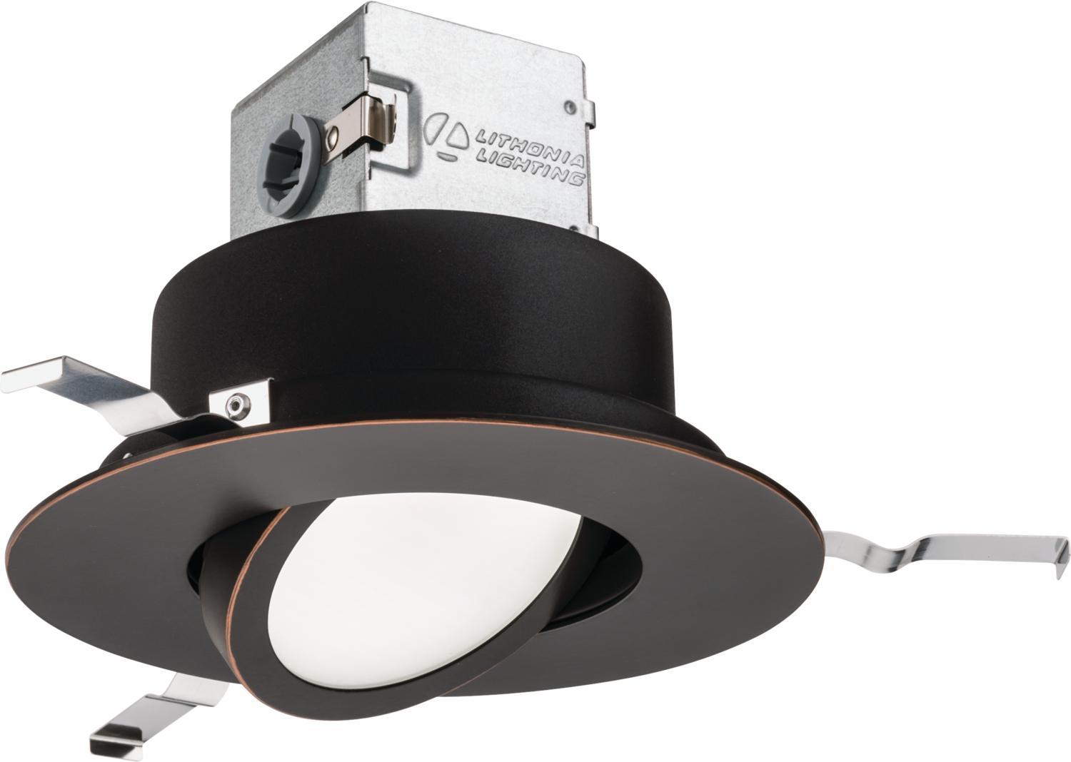 6JBK ADJ 27K 90CRI ORB M6 Round Adjustable Direct-Wire Downlight, LED Lamp, 10.8 W Fixture, 4-7/8 in Ceiling Opening, 120 VAC, Steel Housing