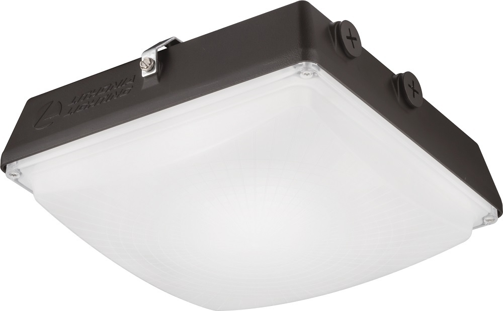 CNY LED P0 40K MVOLT DDB M4 CNY Square Canopy Lighting, 27 W Fixture, 120 to 277 VAC, Gloss Dark Bronze Housing