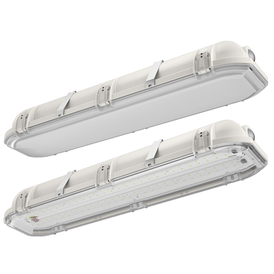 DMW2 L24 4000LM AFL MD MVOLT GZ10 50K 80CRI DMW2 Series Linear Dimmable Vapor Tight Luminaire, 40 W Fixture, 120 to 277 V AC