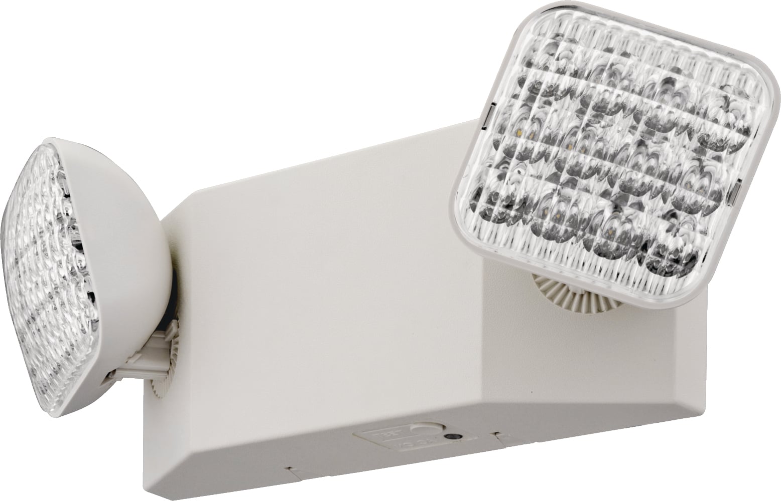 EU2C M6 Emergency Light, LED Lamp, 120/277 V AC, 2 Heads, Thermoplastic