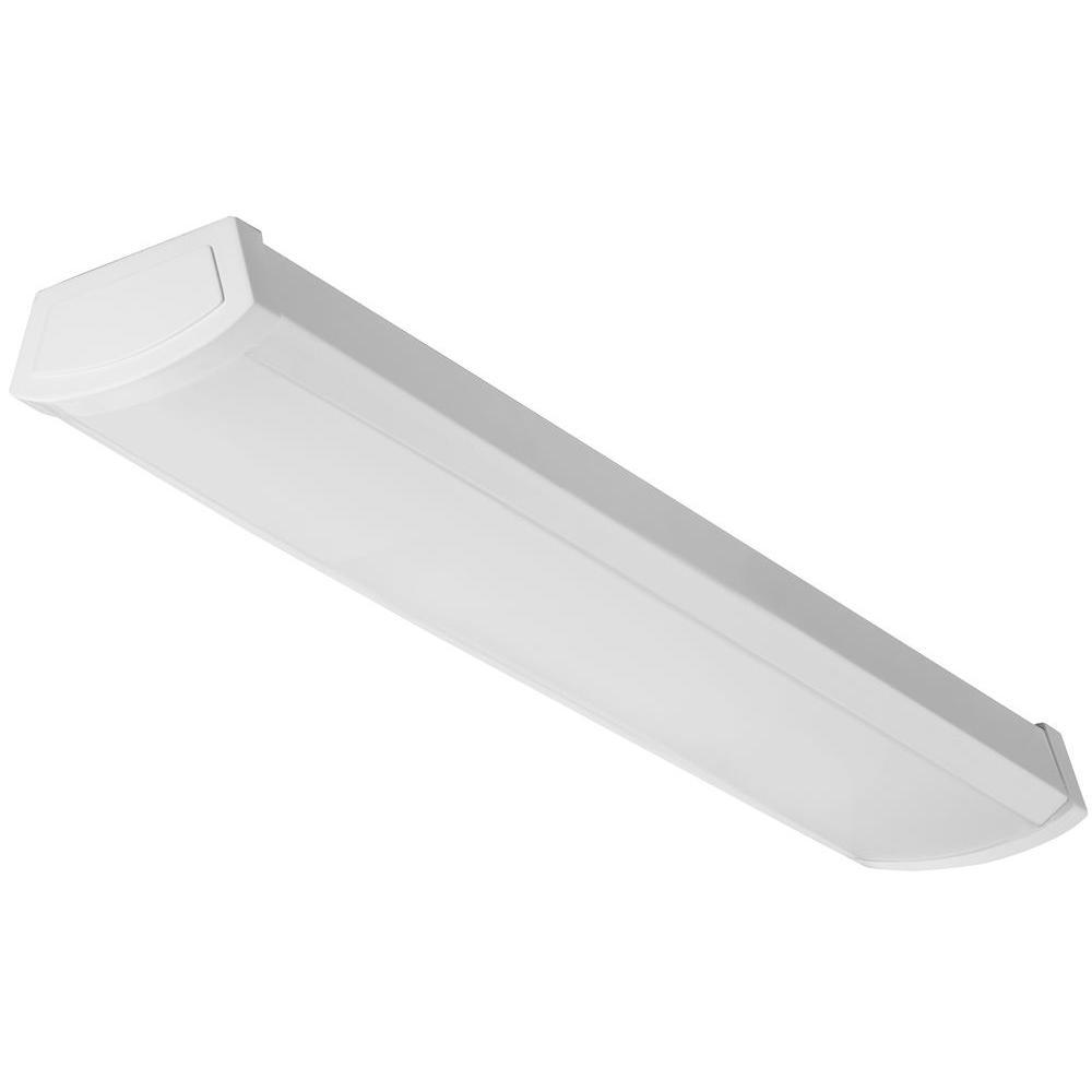 FMLWL 24 840 ZT MVOLT FMLWL Low Profile Rectangular Wraparound Light, 29 W Fixture, 120 to 277 V, Static White Housing