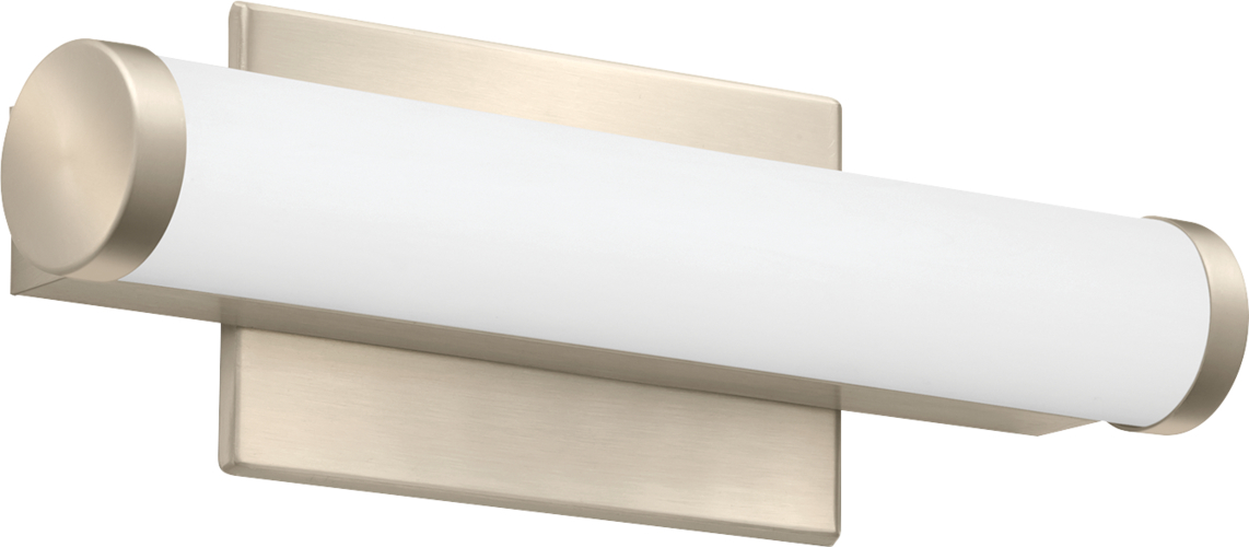 FMVCCLS 12IN MVOLT 30K35K40K 90CRI BN M6 FMVCCLS Series Contemporary Cylinder Switchable Vanity Fixture, 9.5 W Fixture, 120 to 277 V AC, Brushed Nickel Housing