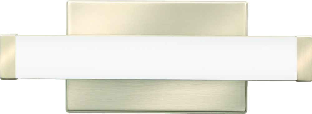 FMVCSLS 24IN MVOLT 30K35K40K 90CRI BN M6 FMVCSLS Contemporary Decorative Square Vanity Fixture, 18 W Fixture, 120 to 277 V, Brushed Nickel Housing