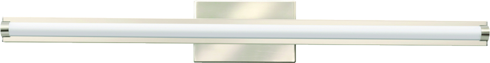 FMVCSLS 48IN MVOLT 30K35K40K 90CRI BN M4 FMVCSLS Contemporary Decorative Square Vanity Fixture, 36 W Fixture, 120 to 277 V, Brushed Nickel Housing