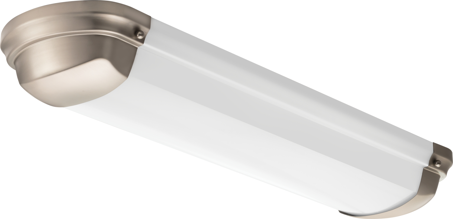FMLLBHL 24IN 30K 80CRI BN FMLLBHL Lindbergh Series Linear Rectangular Flush Mount Lighting, (1) Lamps Lamp, 25 W Fixture, 120 VAC, Brushed Nickel Housing