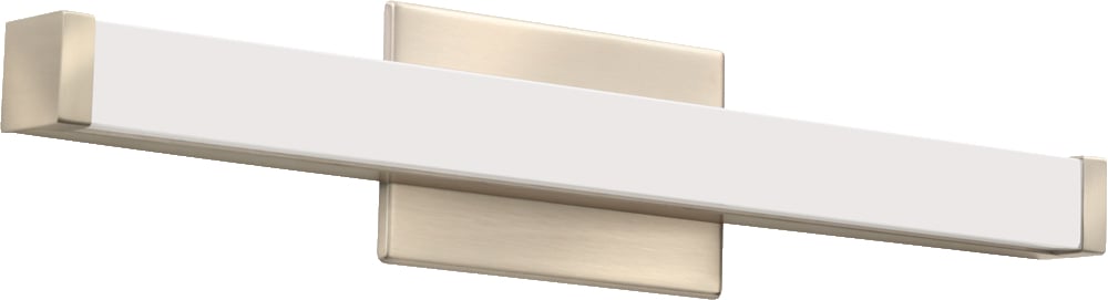 FMVCSL 24IN MVOLT 30K 90CRI BN M6 FMVCSL Series Contemporary Square Vanity Fixture, 9.5 W Fixture, 120 to 277 V AC, Brushed Nickel Housing