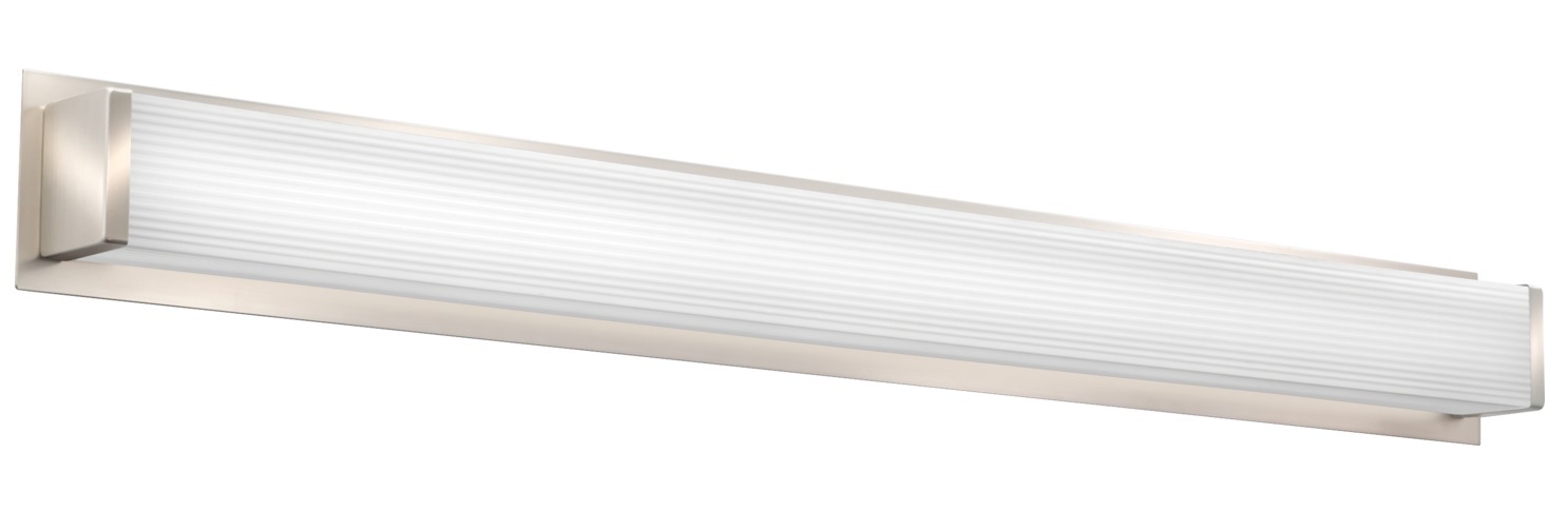 FMVTSL 48IN MVOLT 30K 90CRI BN M2 FMVTSL Contemporary Decorative Square Vanity Fixture, 34 W Fixture, 120 to 277 V, Brushed Nickel Housing
