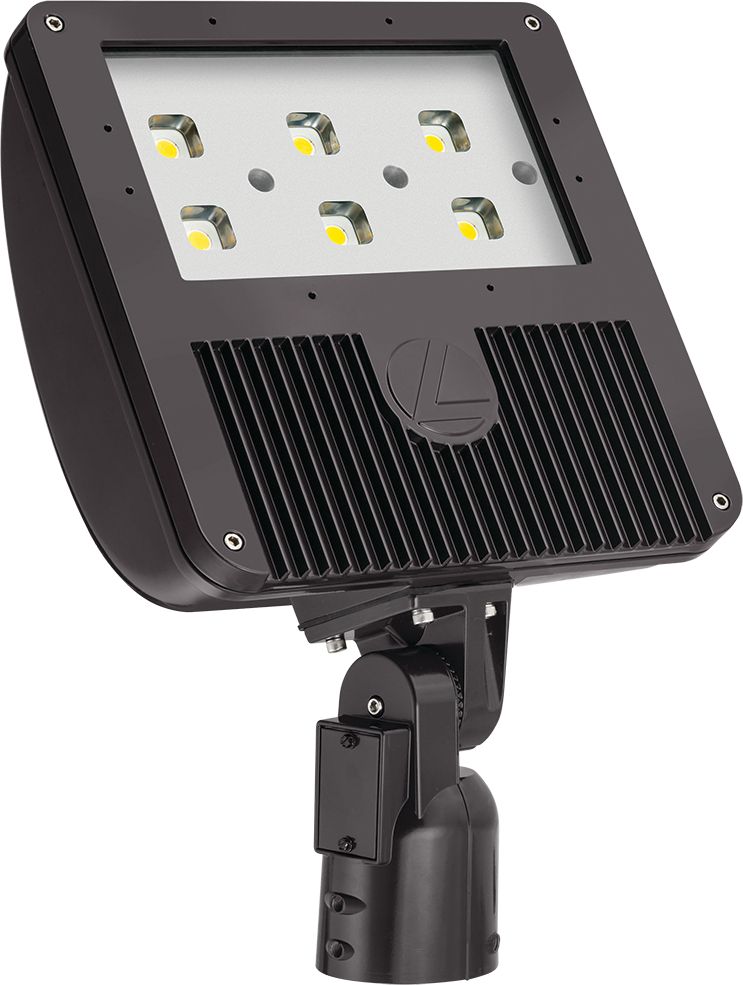 DSXF3 LED 6 P2 50K IS DSXF3 Size 3 Rectangular Flood Light, LED Lamp, 183 W Fixture, 120 to 277 V, Dark Bronze Housing