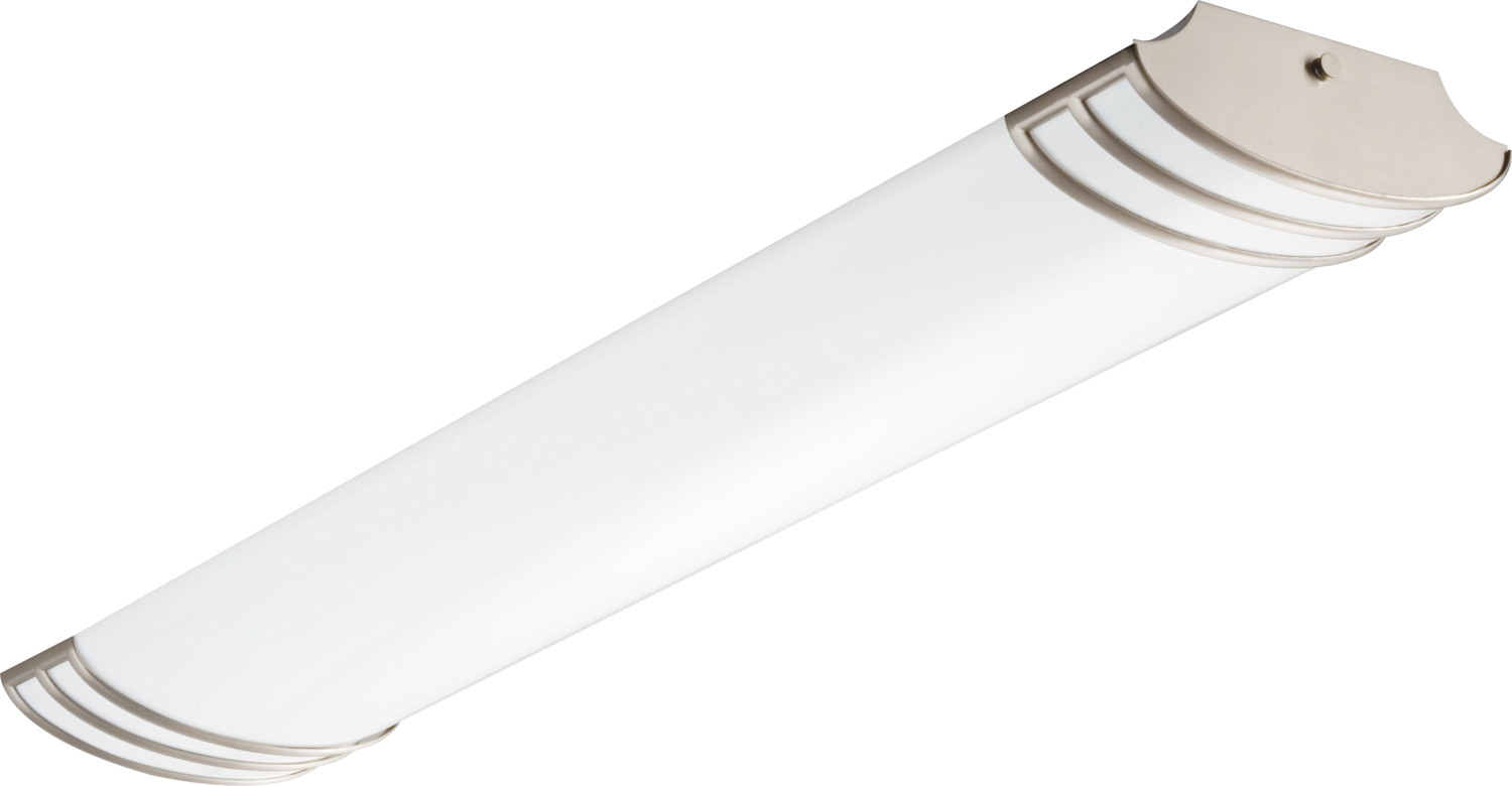 FMLFUTL 48 840 BN FMLFUTL Decorative Dimmable Linear Futra Rectangular Flush Mount Lighting, (1) Lamps Lamp, 120 V AC, Brushed Nickel Housing