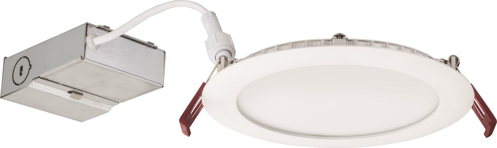 WF4 LED 35K MVOLT MW M6 Dimmable Round Wafer Thin Recessed Downlight, LED Lamp, 4.2 in Ceiling Opening, 120 to 277 V AC, Die Cast Aluminum Housing