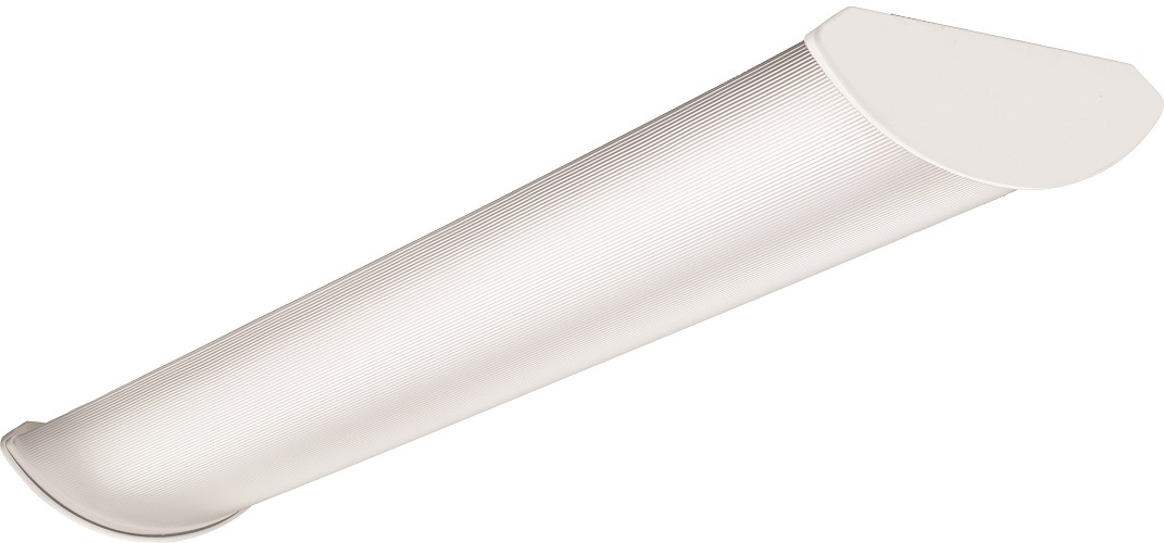 STL4 60L EZ1 LP840 N100 STL4 Rectangular Surface Volumetric Wraparound Light, 53.2 W Fixture, 120 to 277 V, Gloss White Housing