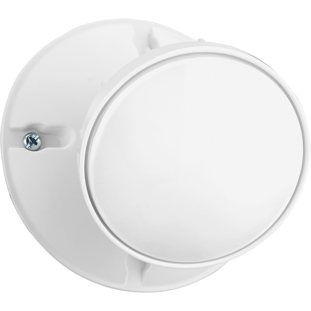 OVFL LED 1RH P1 40K 120 WH M6 OVFL Series 1-Round Head Security Floodlight, LED Lamp, 13 W Fixture, 120 VAC, White Polyester Powder Coated Housing