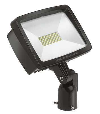 TFX2 LED 50K MVOLT YK DDBXD Size 2 Rectangular Floodlight, LED Lamp, 94 W Fixture, 120 to 277 VAC, Dark Bronze Housing