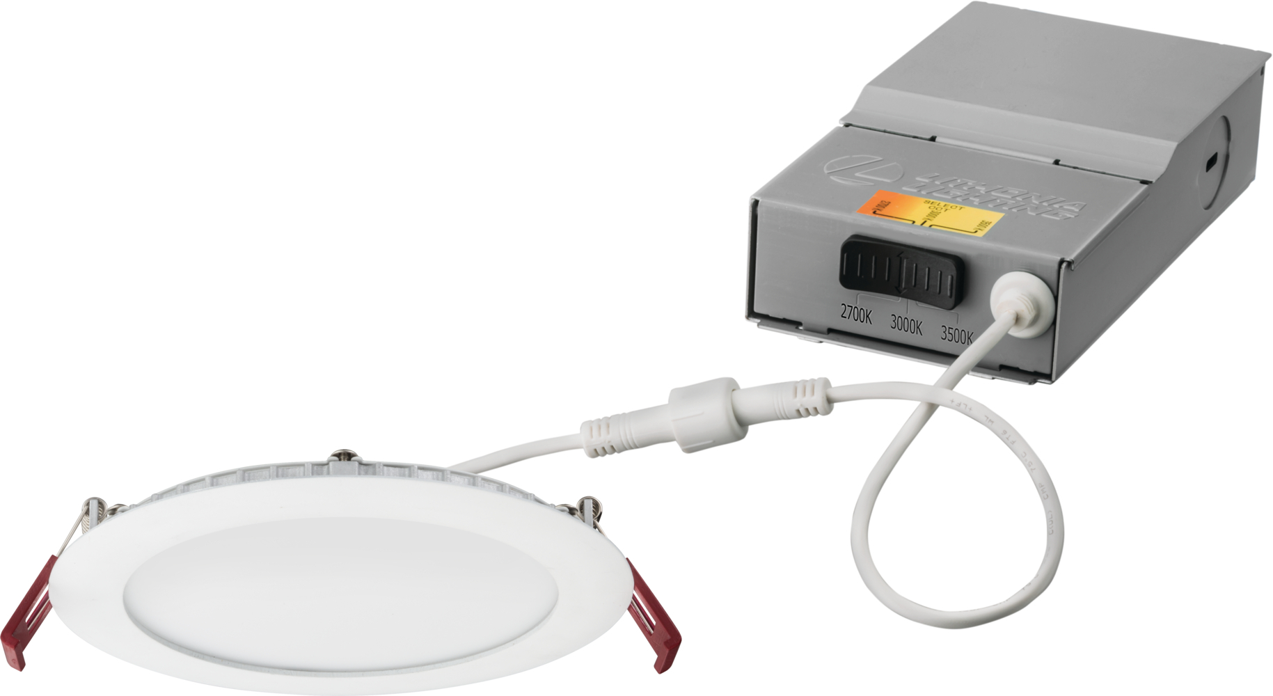 WF6 ADJ LED 30K40K50K 90CRI MW M6 Adjustable Gimbal Fixture With Switchable White, LED Lamp, 13 W Fixture, 6 in Ceiling Opening, 120 V, Die Cast Aluminum Housing