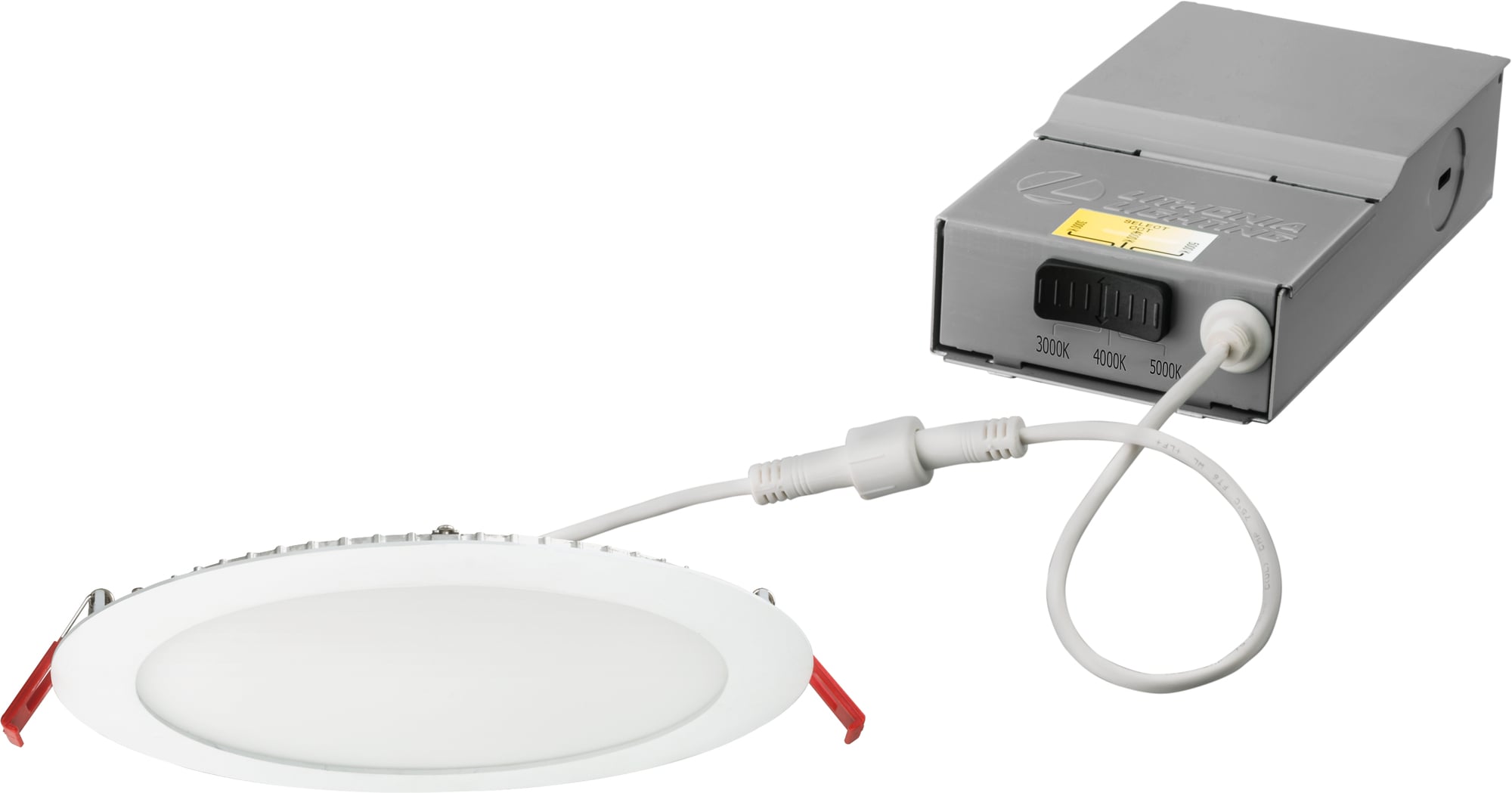 WF8 LED 30K40K50K MVOLT 90CRI MW M6 WF8 Dimmable Downlight, LED Lamp, 21 W Fixture, 8 in Ceiling Opening, 120 to 277 V, Die Cast Aluminum Housing