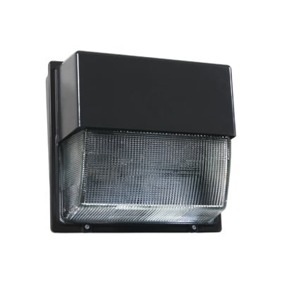 TWH LED ALO 40K T3M MVOLT PER DDBXD Glass Refractor LED Outdoor Wall Pack, Adjustable Light Output, Type III Medium, NEMA Twist-Lock Receptacle, 4000K