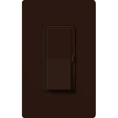 DVRP-253P-BR Diva Reverse-Phase Dimmer Switch, 250W LED or 500W ELV, 1 Pole/3-Way, Neutral Required, 120V, Brown