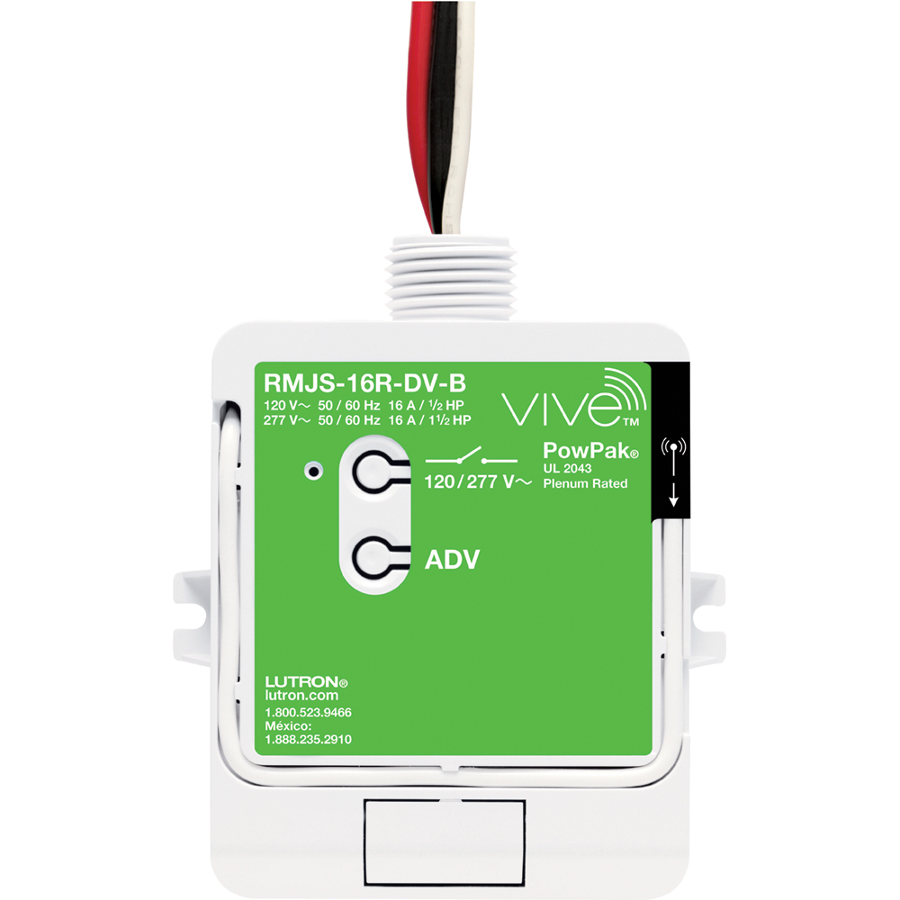 RMJS-16R-DV-B Vive PowPak Relay Module with Softswitch, 16 Amp General Purpose, 120/277V