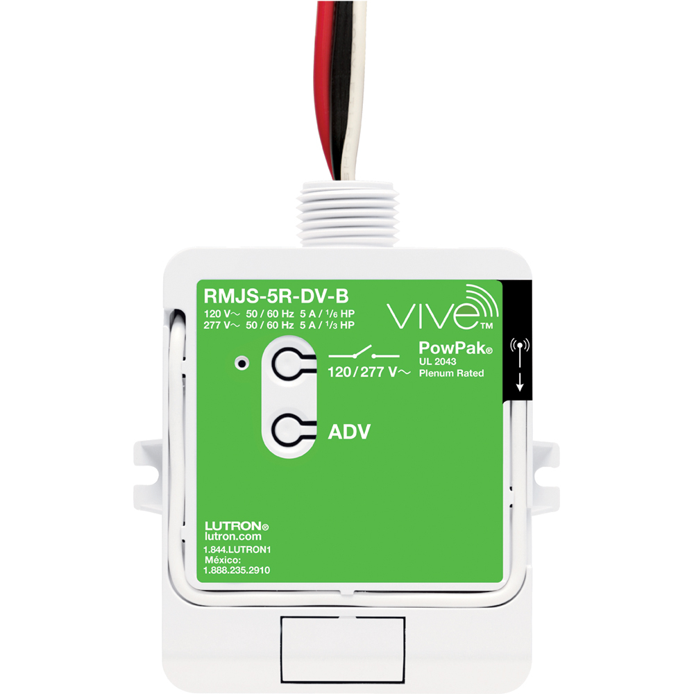 RMJS-5R-DV-B Vive PowPak Relay Module with Softswitch, 5 Amp General Purpose, 120/277V