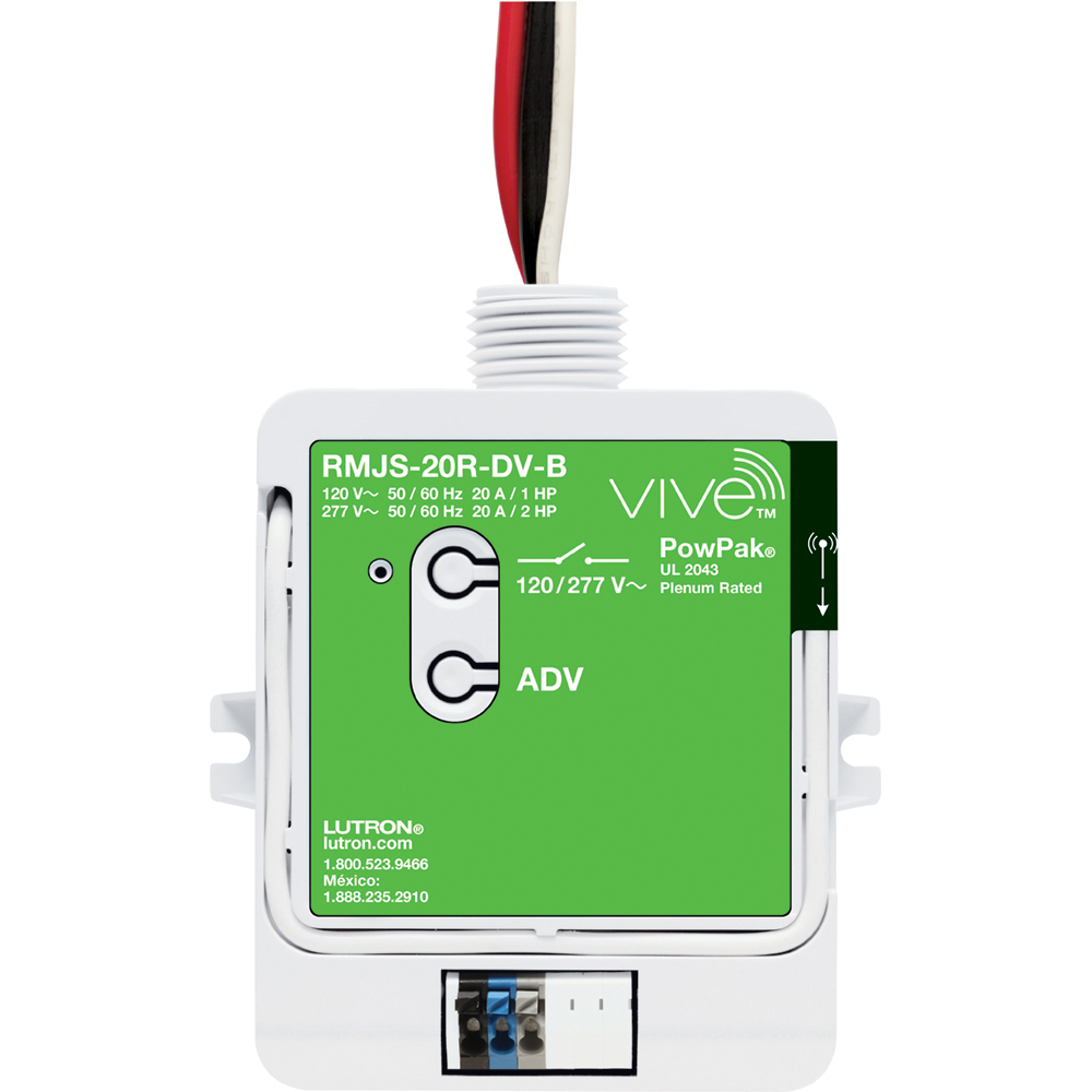 RMJS-20R-DV-B Vive PowPak Relay Module with Softswitch, 20 Amp General Purpose, 120/277V
