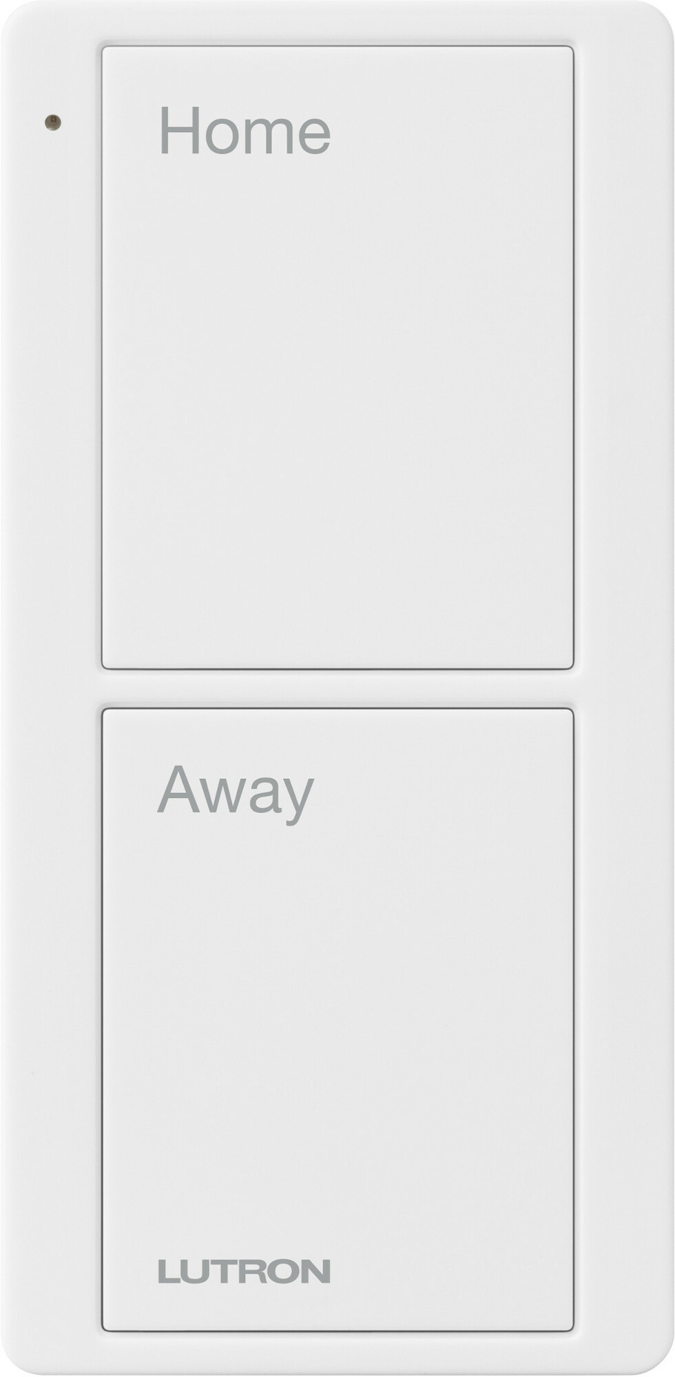 PJ2-2B-GWH-P01 2-Button Scene Pico Smart Remote with Pre-engraved Home/Away Text, White