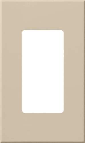 NT-R3-NFB-TP Nova T Wall Plate Kit for Small Accessory/Wall Keypad Insert, 1 Gang, No Fins Broken, Matte, Taupe