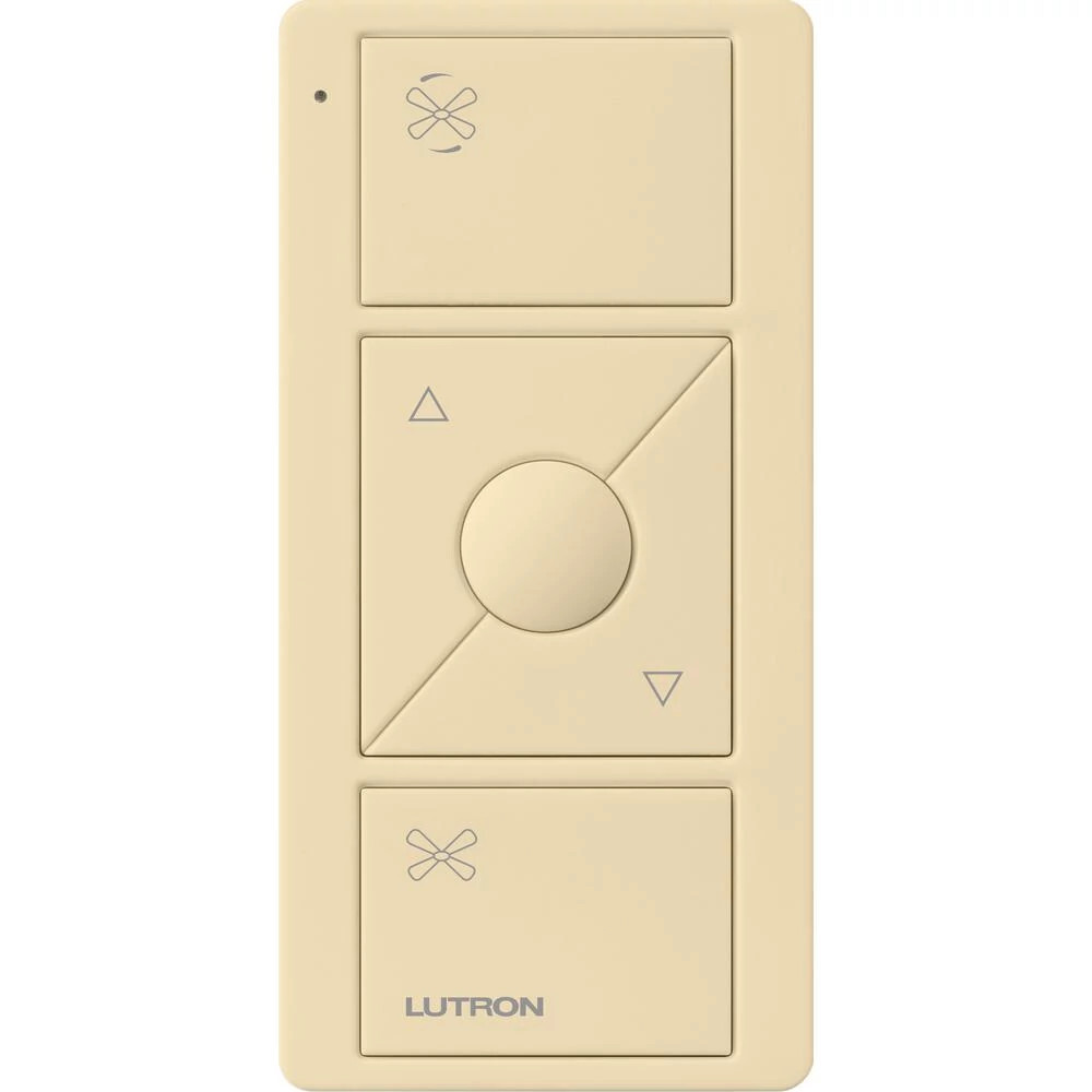PJ2-3BRL-GIV-F01 Pico Smart Remote for Fan Control, 3-Button Raise/Lower with Preset Button, Ivory