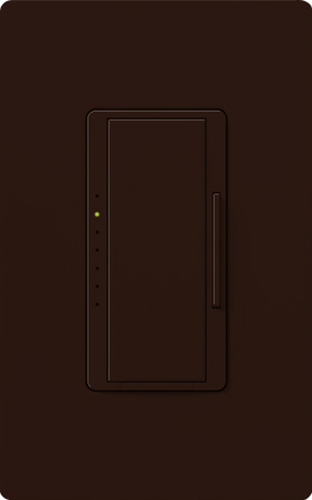 RRD-PRO-BR Maestro RF PRO LED+ Dimmer for RA2/RA3 Systems, Phase Selectable, LED/ ELV/ MLV, Neutral Optional, 120V, Brown