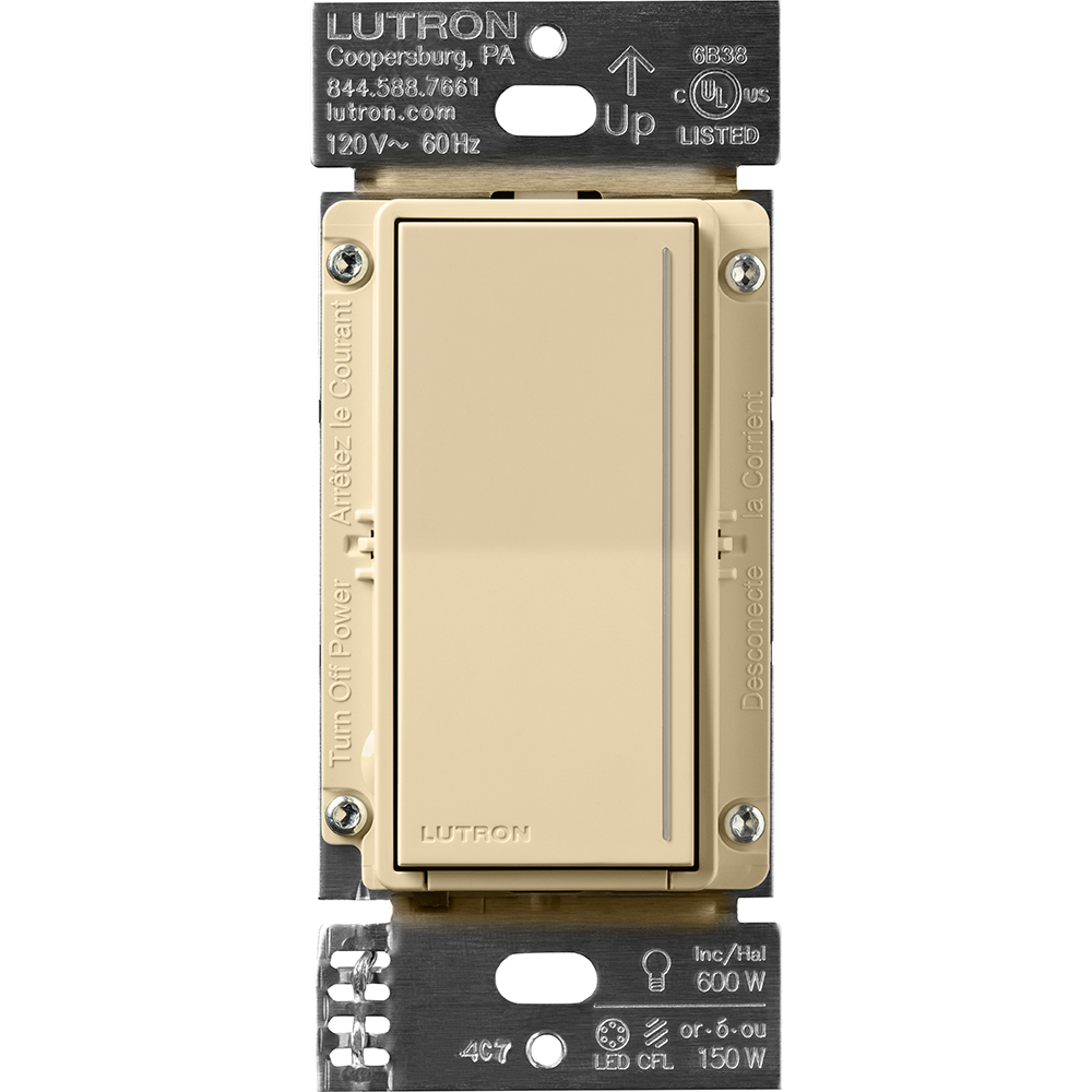 STCL-153PH-IV Sunnata LED Dimmer Switch, 120 VAC, 1 Poles, Ivory