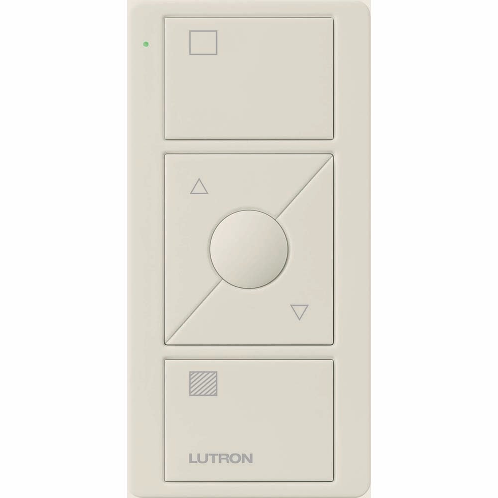 PJ2-3BRL-GLA-S01 Original 3-Button Pico Smart Remote with Raise/Lower and Preset with Shade Icons, Light Almond