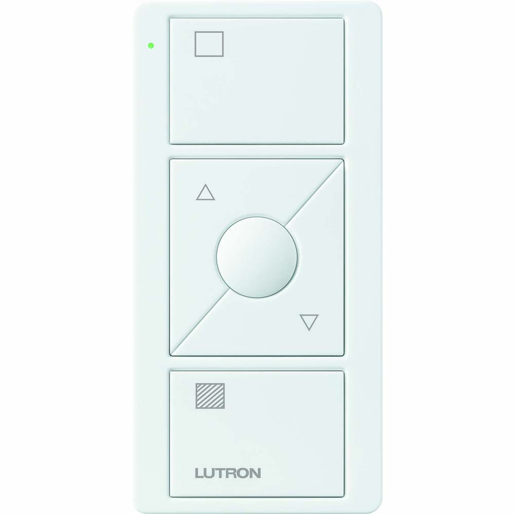 PJ2-3BRL-GWH-S01 Original 3-Button Pico Smart Remote with Raise/Lower and Preset with Shade Icons, White