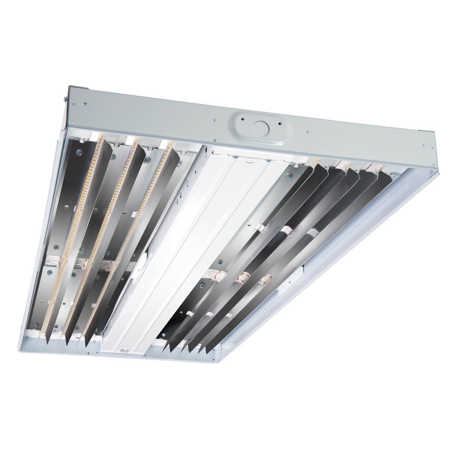 HBLED-LD5-24SE-W-UNV-L850-CD2-U Metalux HBLED SE Standard Efficacy Wide Distribution Industrial High-Bay Luminaire, 150 W Fixture, 120 to 277 V AC, White Enamel/Iron Phosphate Coated Housing