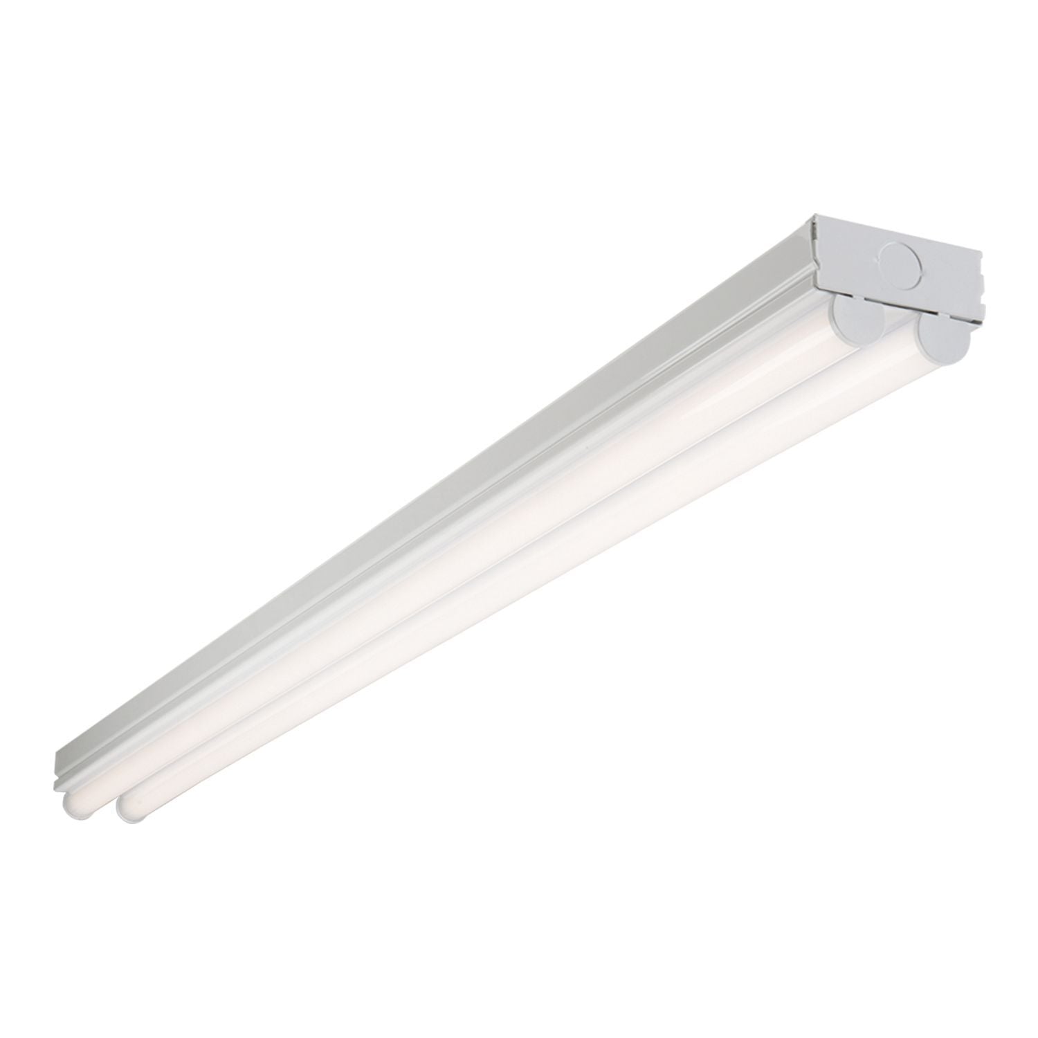 4ST2L4040R Metalux ST Series Double Lens AP Linear Strip Light Fixture, (1) Lamps LED Lamp, 39 W Fixture, 120 to 277 V AC, White Powder Coated Housing