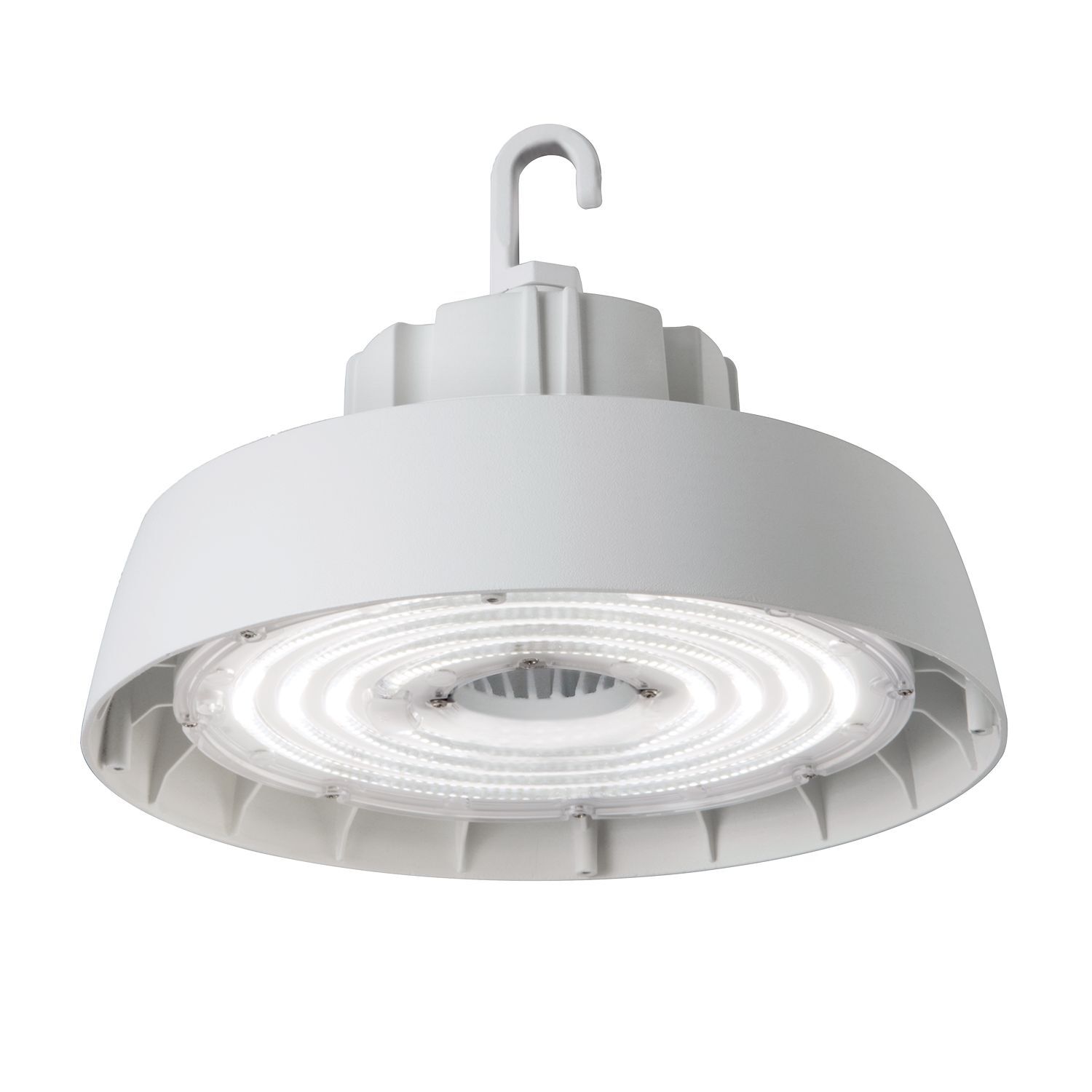 UHB-18-UNV-L850-CD-U Metalux UHB Round High Bay Fixture, 150 W Fixture, 120 to 277 V, White Polyester Powder Coated Housing