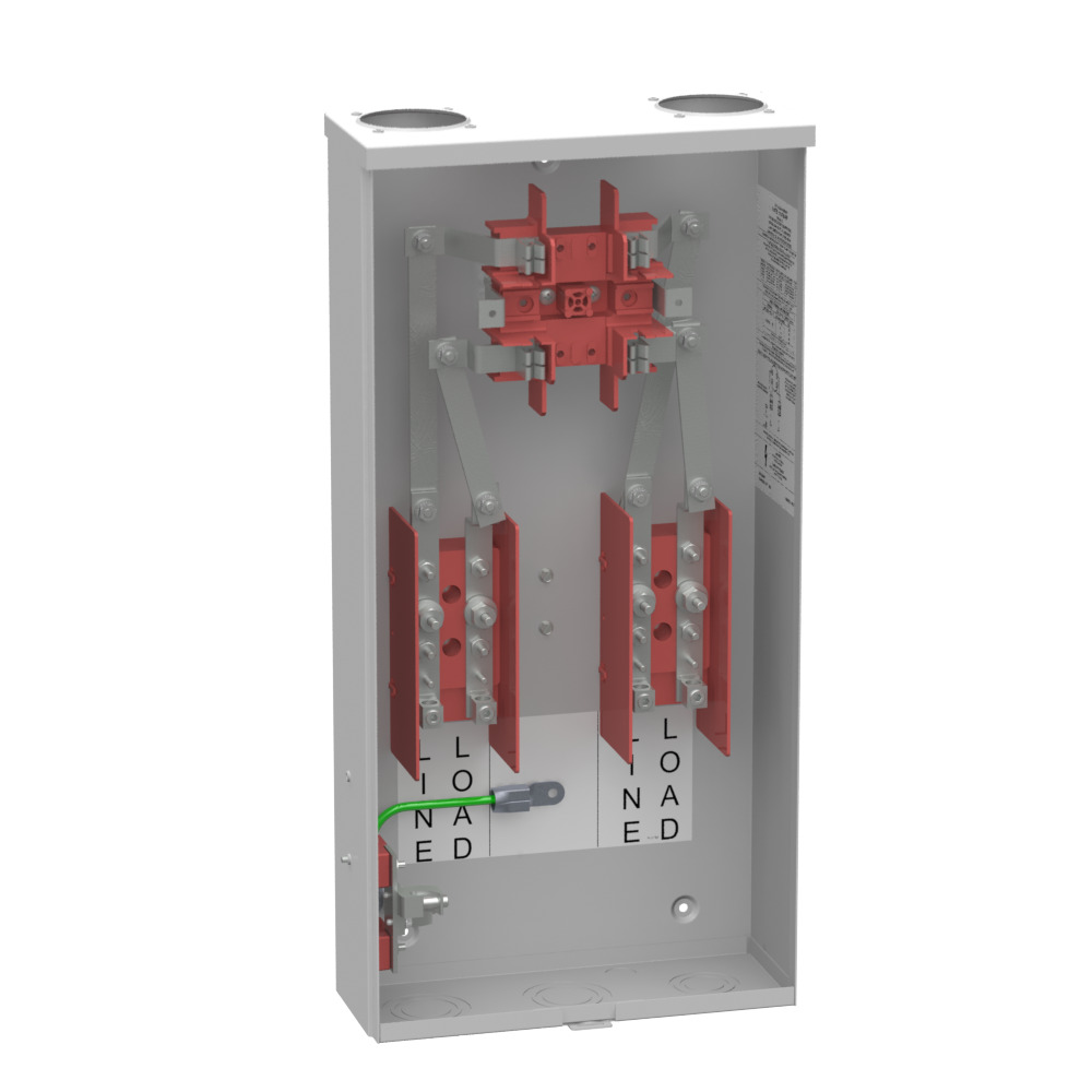 114TB-RP 4 Term, Ringed, 2 Small Closing Plate, Link Bypass, Ringed, Protect Bracket 100 Amp, Test Block
