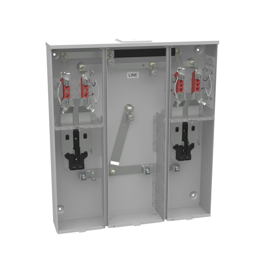U5902-X-KK-K1-PED-CECHA 4 Term, Ringless, Large Closing Plate, Horn Bypass, 2 Position, 2-125 Amp, Main Breaker Provision, Single Connector, 6-350 kcmil, Pedestal Mount Provision, Horizontal Commonwealth Edison Chicago Housing Authority