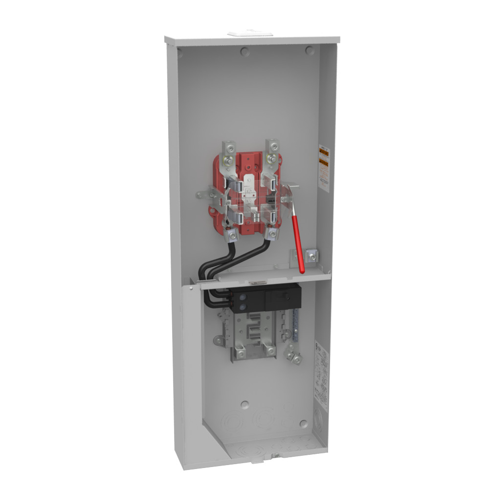 U6012-XL-200-K1-5T6 5 Term, Ringless, Small Closing Plates, Lever Bypass, 1-200 Amp, Main Breaker, 8 Branch Circuit, Single Connector, 6-350 kcmil, 5th Term 6 Oclock Position