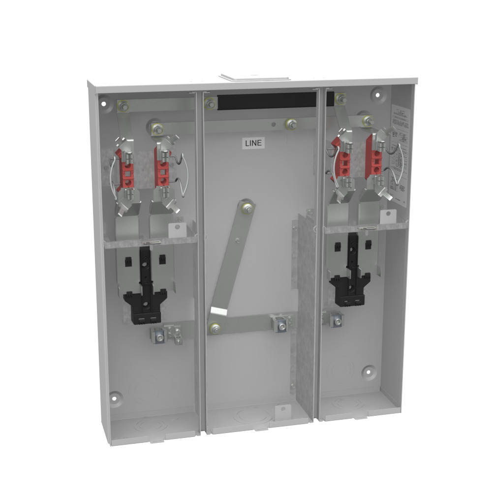 U5902-X-KK-BLG 4 Term, Ringless, Large Closing Plate, Horn Bypass, 2 Position, 2-125 Amp, Main Breaker Provision 7-8 inch Barrel Lock Ground with Bracket Provision