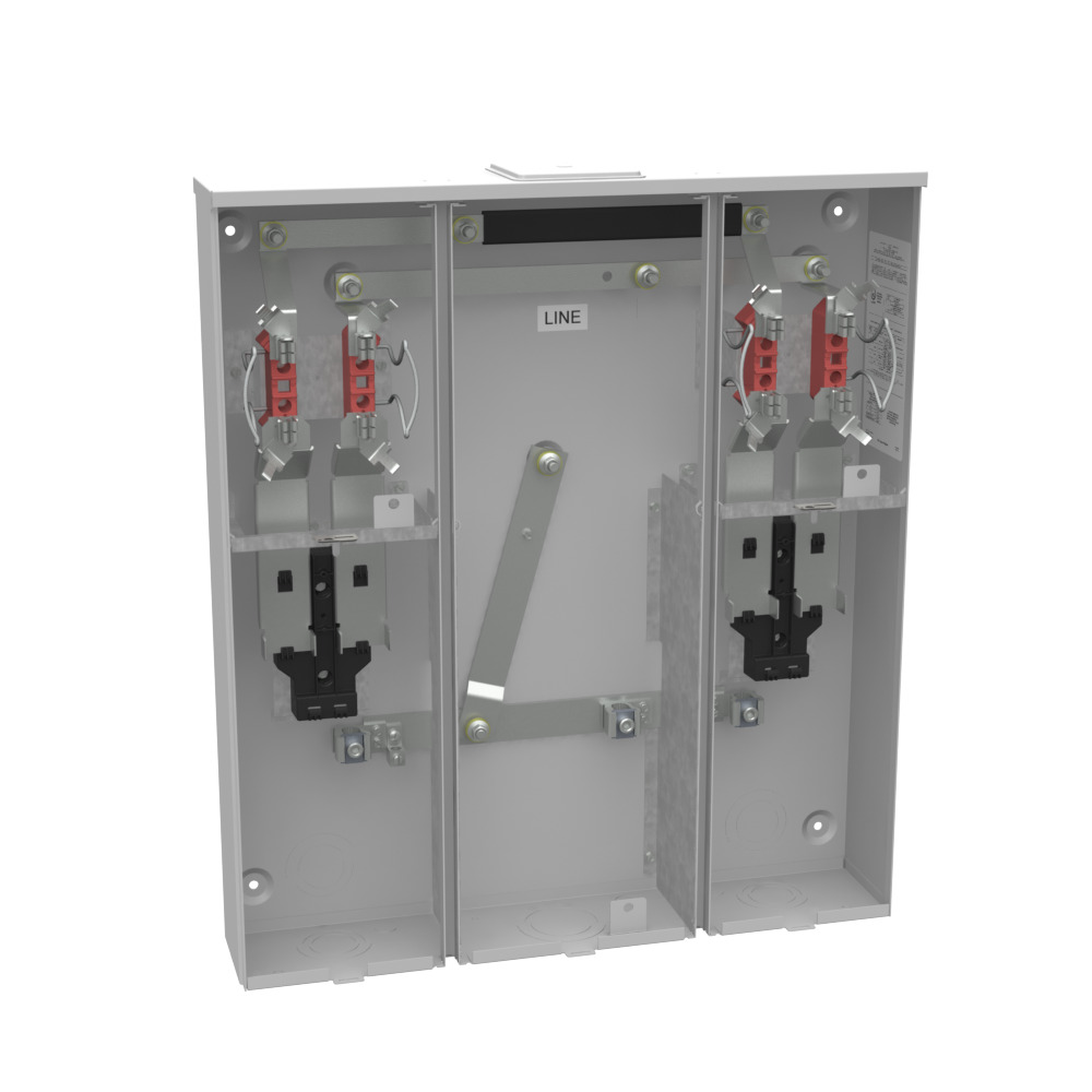 U5882-X-KK-BLG 4 Term, Ringless, Large Closing Plate, Horn Bypass, 2 Position, 2-200 Amp, Main Breaker Provision 7-8 inch Barrel Lock Ground with Bracket Provision