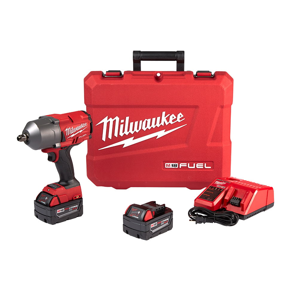 2766-22 M18 Fuel Gen II High Torque Kit Cordless Impact Wrench, 1/2 in 4-Mode Straight Drive, 2400 bpm, 750/1100 ft-lb Torque, 18 V DC, 14.15 in OAL