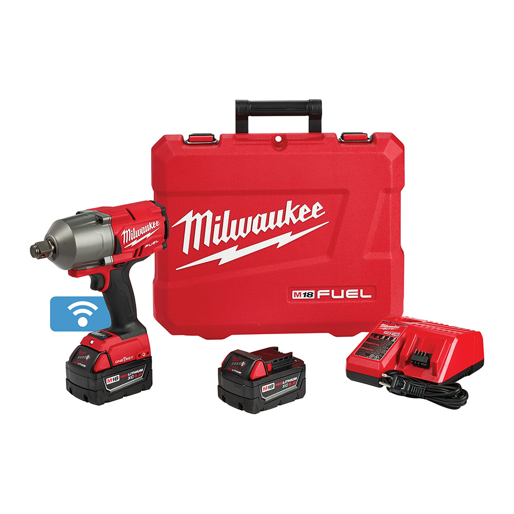2864-22 M18 Fuel High Torque Kit Cordless Impact Wrench, 3/4 in 4-Mode Straight Drive, 2100 bpm, 1200/1500 ft-lb Torque, 18 V DC, 8.59 in OAL