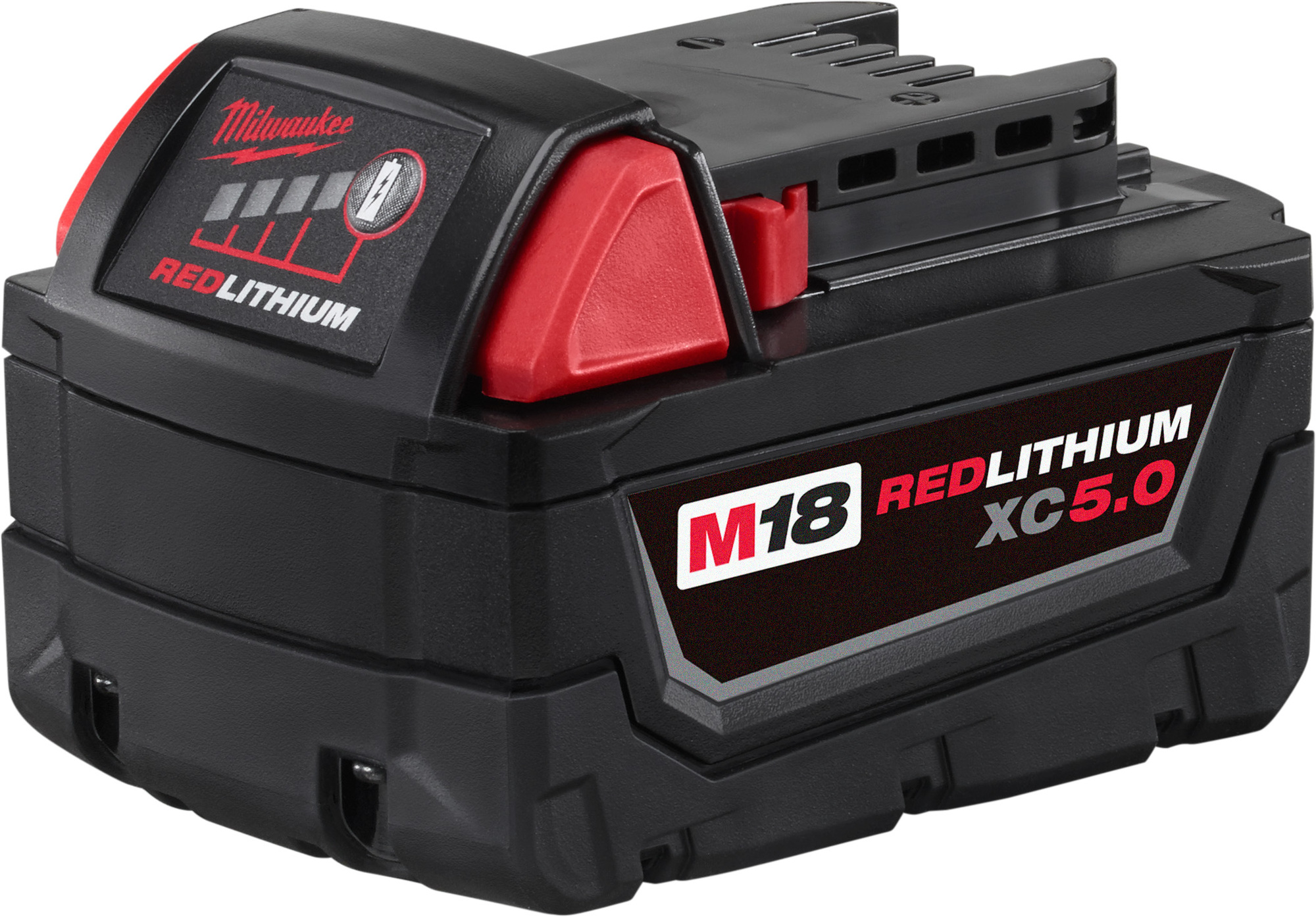 48-11-1851 M18 Extended Capacity Bare Tool Battery, 5 Ah Li-Ion Battery, 120 V AC/18 V DC Charge, For Use With 18 VDC Cordless Tool and M18 Power Tool