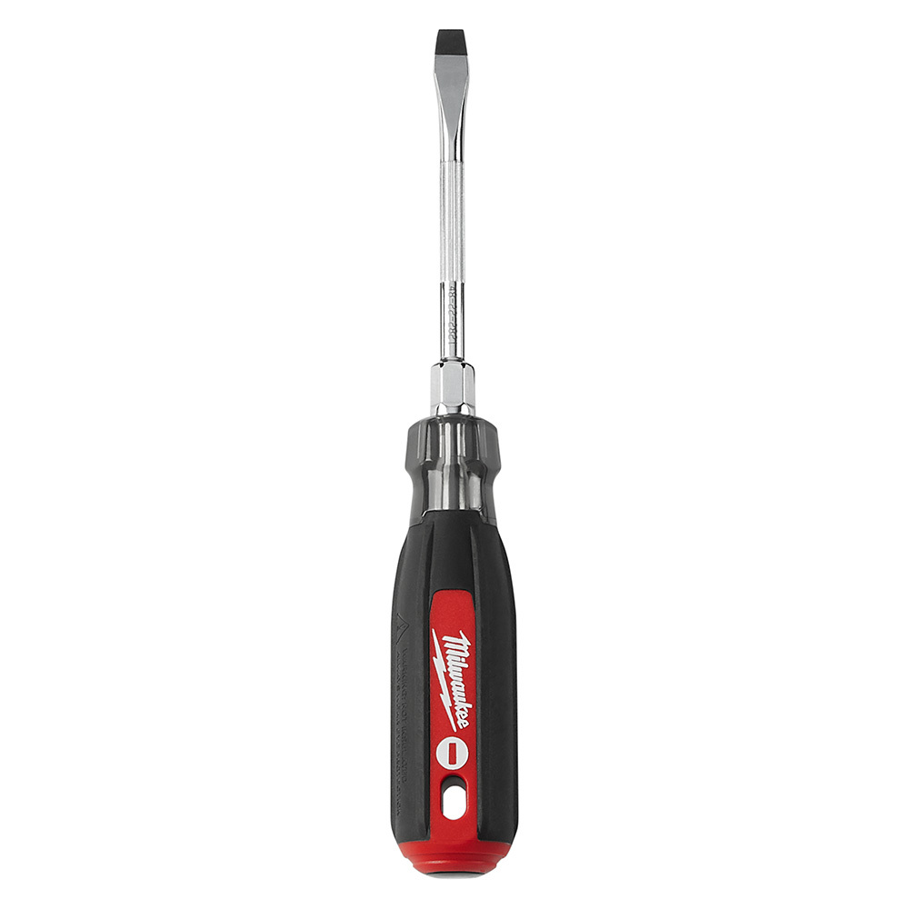 48-22-2821 Screwdriver, 1/4 in Slotted Point, 11.8 in OAL, Plastic/Rubber Handle