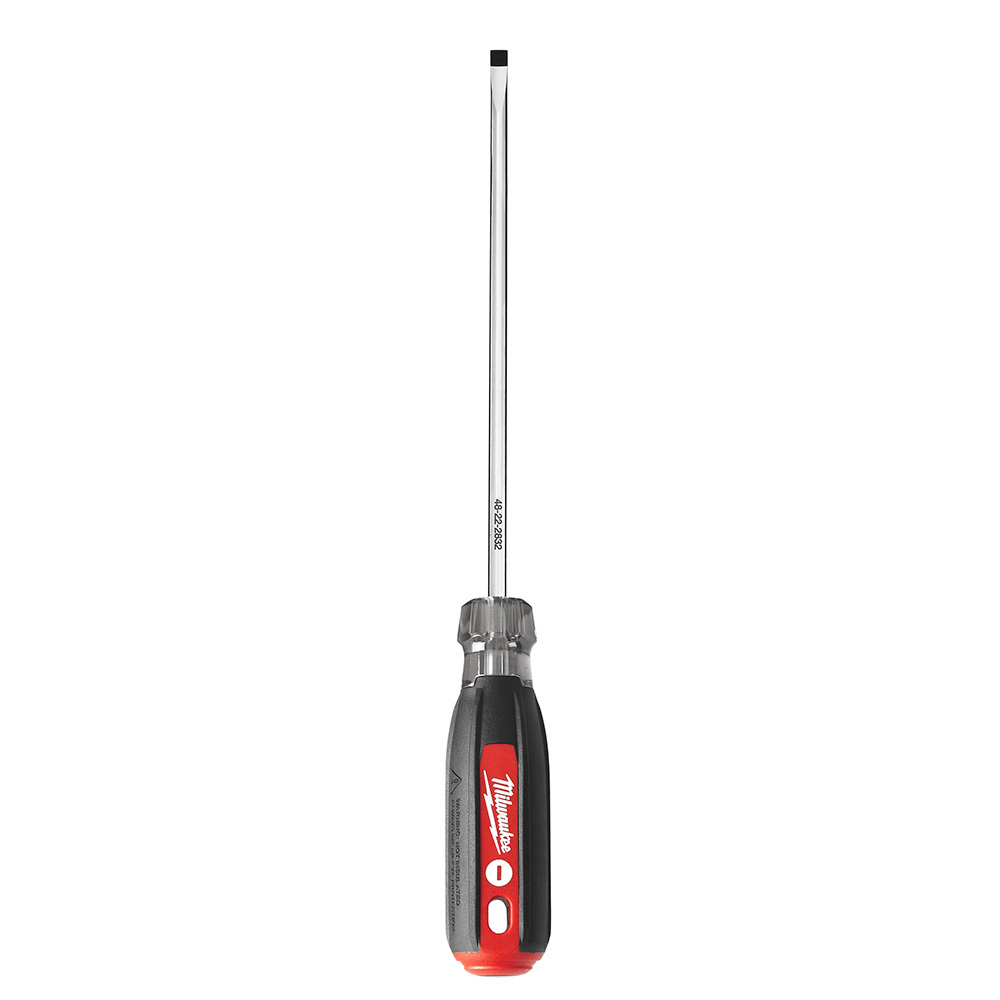 48-22-2832 Screwdriver, 3/16 in Cabinet Point, 14 in OAL, Plastic/Rubber Handle