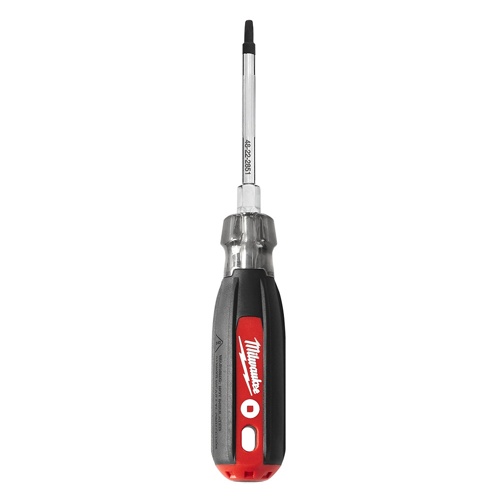 48-22-2851 Screwdriver, #1 Square Point, 11 in OAL, Plastic/Rubber Handle