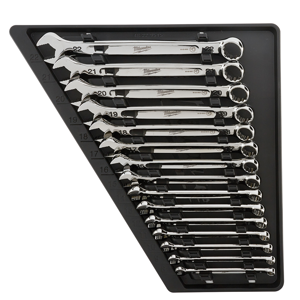 48-22-9515 Combination Wrench Set, 15 Pieces