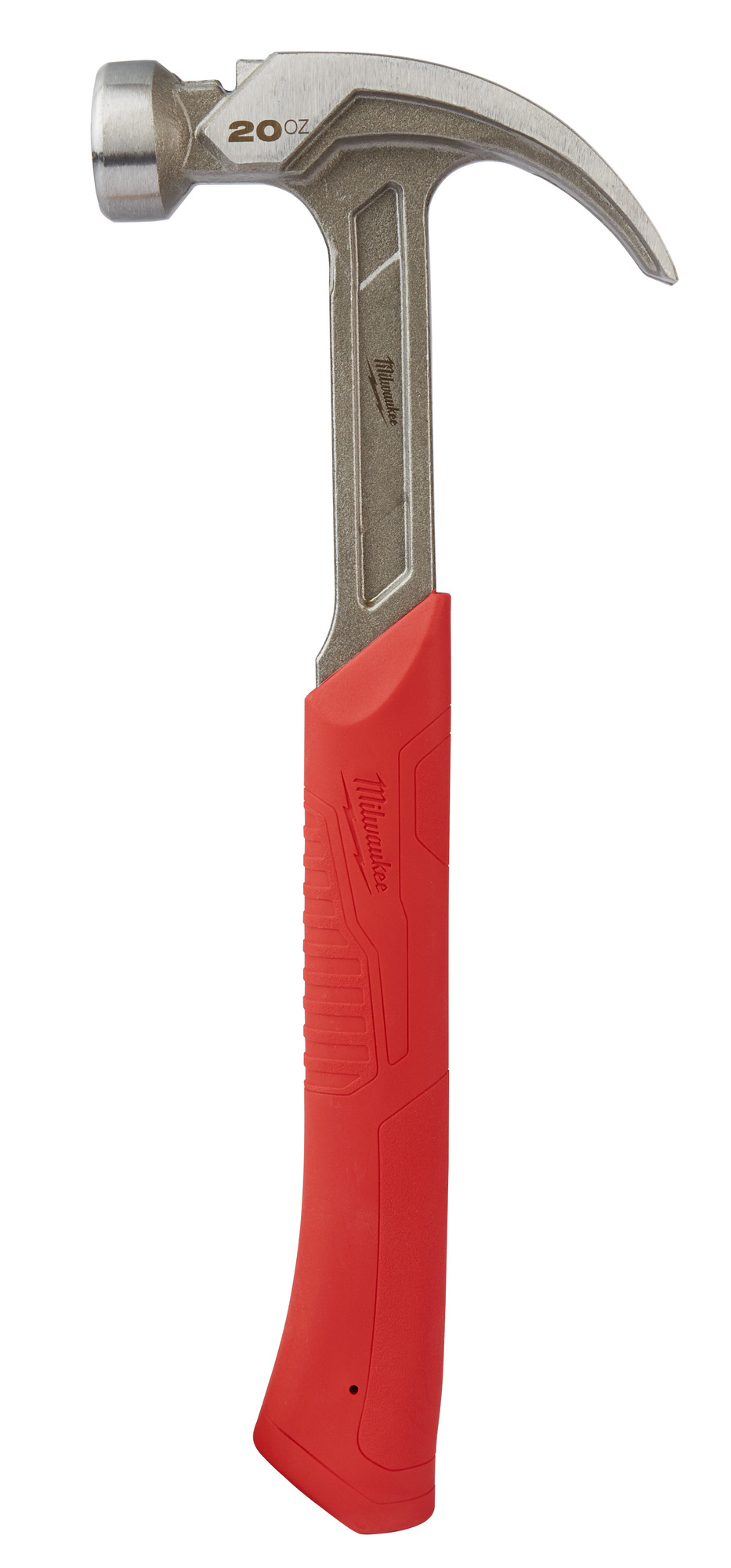 48-22-9080 Framing Hammer, 14.01 in OAL, Smooth Face, 20 oz Steel Head, Anti-Ring Curved Claw