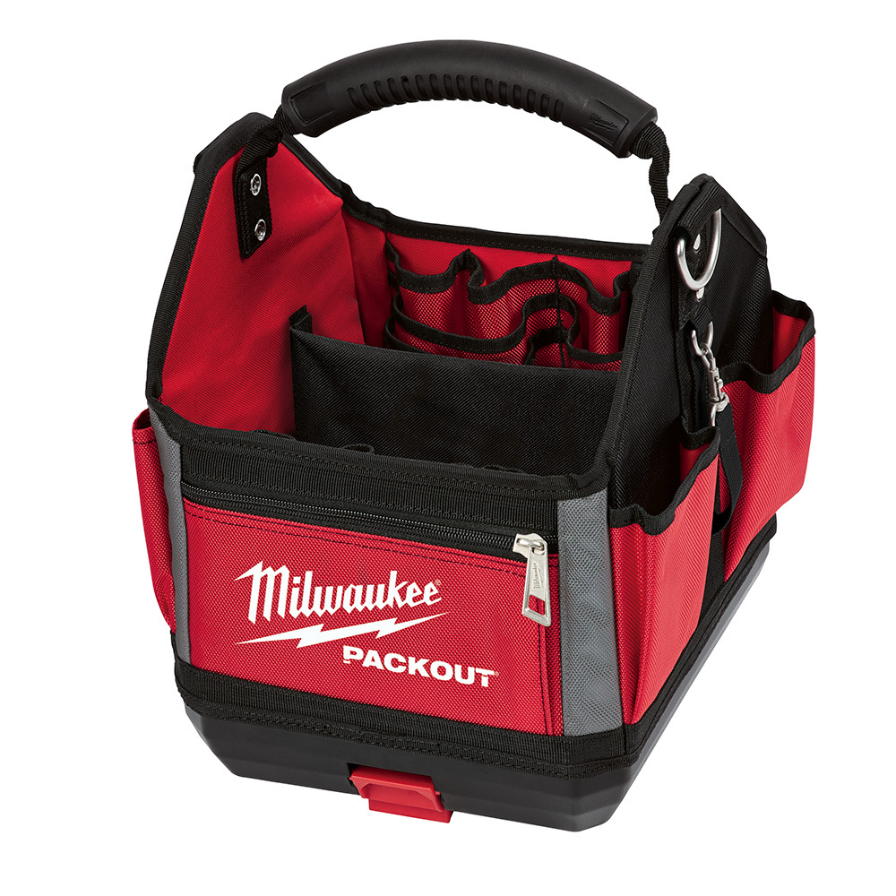 48-22-8310 Packout Tote, 1680D Ballistic Nylon, Black/Red